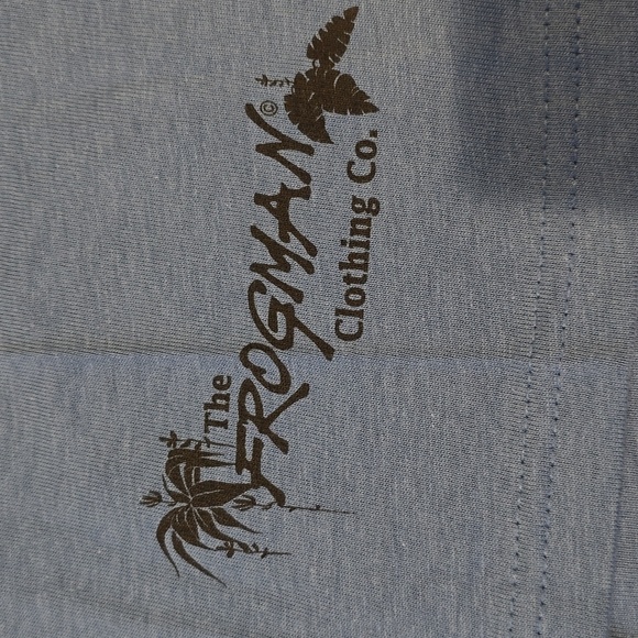 Frogman Blue Graphic T-Shirt with Colorful Frog Print, New Size S - Picture 3 of 6